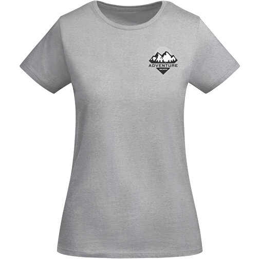 Breda T-Shirt Für Damen , marl grey, Single jersey Strick 100% Bio Baumwolle, 175 g/m2, L, , Bild 2