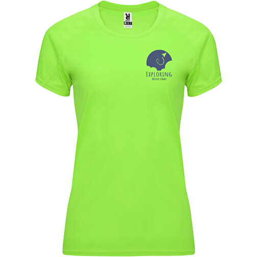 Bahrain Sport T-Shirt Für Damen , fluor green, Interlock Strick 100% Polyester, 135 g/m2, 2XL, , Bild 2