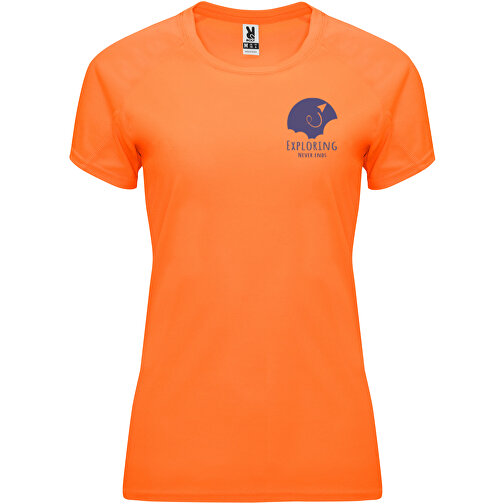 Bahrain Sport T-Shirt Für Damen , fluor orange, Interlock Strick 100% Polyester, 135 g/m2, 2XL, , Bild 2