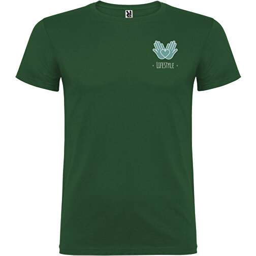 Beagle T-Shirt Für Herren , dunkelgrün, Single jersey Strick 100% Baumwolle, 155 g/m2, 2XL, , Bild 2