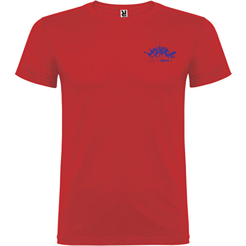 Beagle T-Shirt Für Herren , rot, Single jersey Strick 100% Baumwolle, 155 g/m2, XL, , Bild 2