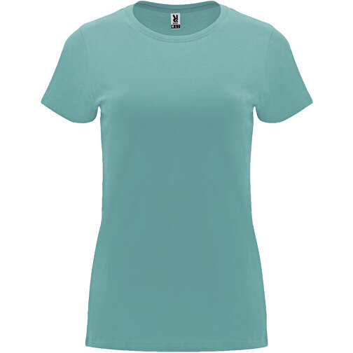 Capri T-Shirt Für Damen , dusty blue, Single jersey Strick 100% Baumwolle, 170 g/m2, 2XL, , Bild 1