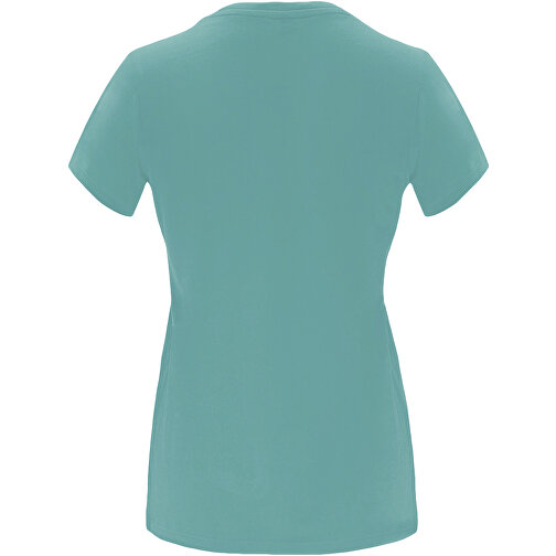 Capri T-Shirt Für Damen , dusty blue, Single jersey Strick 100% Baumwolle, 170 g/m2, L, , Bild 3