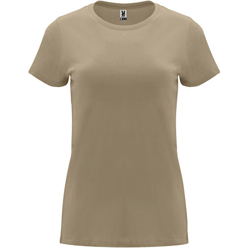 Capri T-Shirt Für Damen , sand meliert, Single jersey Strick 100% Baumwolle, 170 g/m2, 2XL, , Bild 1