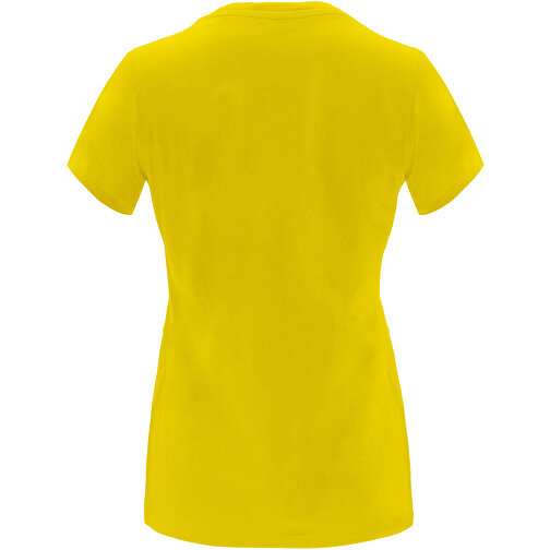 Capri T-Shirt Für Damen , gelb, Single jersey Strick 100% Baumwolle, 170 g/m2, 3XL, , Bild 3