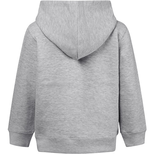 THC AMSTERDAM KIDS. Kinderjacken , hellgrau melliert, Amerikanisches Fleece, recyceltes Polyester, 10, , Bild 2