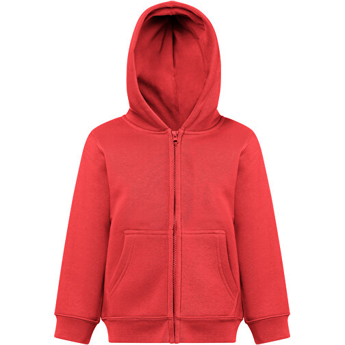 THC AMSTERDAM KIDS. Kinderjacken , rot, Amerikanisches Fleece, recyceltes Polyester, 6, , Bild 4