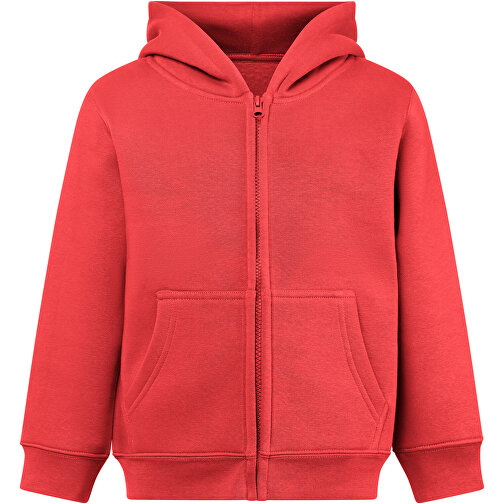 THC AMSTERDAM KIDS. Kinderjacken , rot, Amerikanisches Fleece, recyceltes Polyester, 10, , Bild 1