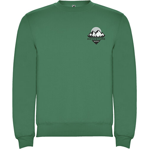 Clasica Sweatshirt Mit Rundhalsausschnitt Unisex , kelly green, Strick 50% Baumwolle, 50% Polyester, 280 g/m2, XS, , Bild 2