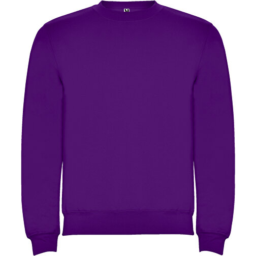 Clasica Sweatshirt Mit Rundhalsausschnitt Unisex , lila, Strick 50% Baumwolle, 50% Polyester, 280 g/m2, S, , Bild 1