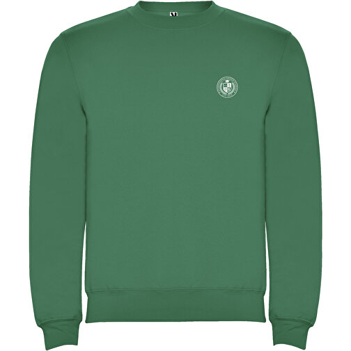 Clasica Sweatshirt Mit Rundhalsausschnitt Für Kinder , kelly green, Strick 50% Baumwolle, 50% Polyester, 280 g/m2, 9/10, , Bild 2