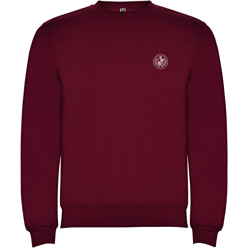 Clasica Sweatshirt Mit Rundhalsausschnitt Für Kinder , garnet, Strick 50% Baumwolle, 50% Polyester, 280 g/m2, 7/8, , Bild 2