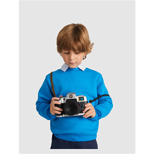 Clasica Sweatshirt Mit Rundhalsausschnitt Für Kinder , gelb, Strick 50% Baumwolle, 50% Polyester, 280 g/m2, 9/10, , Bild 4