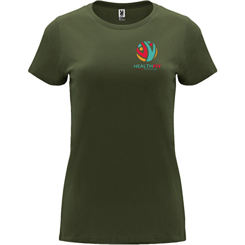 Capri T-Shirt Für Damen , Venture Green, Single jersey Strick 100% Baumwolle, 170 g/m2, M, , Bild 2