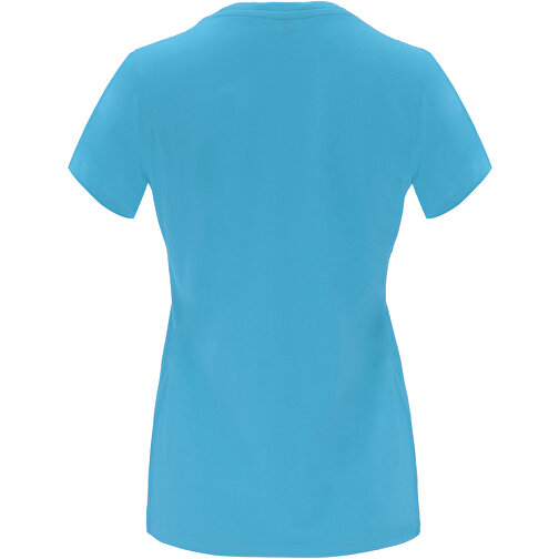 Capri T-Shirt Für Damen , türkis, Single jersey Strick 100% Baumwolle, 170 g/m2, M, , Bild 3