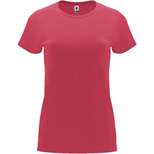 Capri T-Shirt Für Damen , chrysanthemum red, Single jersey Strick 100% Baumwolle, 170 g/m2, 3XL, , Bild 1