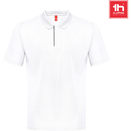 THC DYNAMIC WH. Technisches Poloshirt Für Herren , weiß, Recycletes Polyester, S, , Bild 4