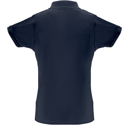 THC BERLIN WOMEN. Damen Poloshirt , blau, Baumwolle und Polyester, XXL, 55,00cm x 70,00cm (Länge x Breite), Bild 2