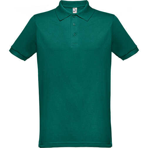 THC BERLIN. Kurzarm-Poloshirt Für Herren , dunkelgrün, Baumwolle und Polyester, XS, , Bild 1