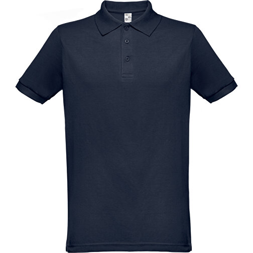 THC BERLIN. Kurzarm-Poloshirt Für Herren , blau, Baumwolle und Polyester, S, 70,00cm x 46,00cm (Länge x Breite), Bild 1