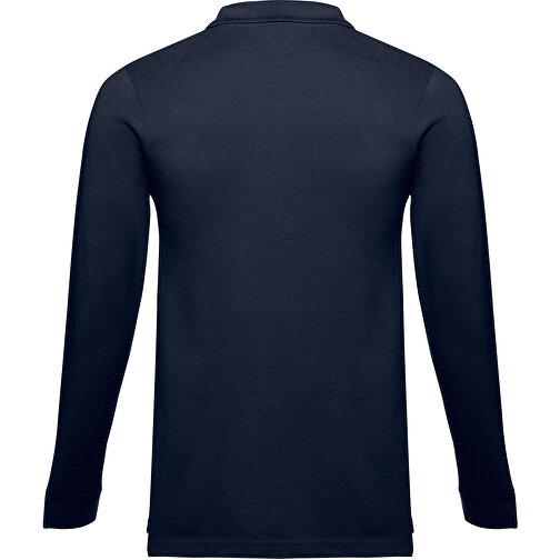 THC BERN. Langarm-Poloshirt Für Herren Aus Kardierter Baumwolle , blau, 100% Baumwolle, XXL, 75,00cm x 61,00cm (Länge x Breite), Bild 2