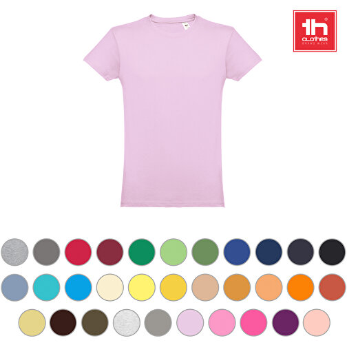 THC LUANDA. Herren-T-Shirt Aus Baumwolle Im Schlauchformat , hellgrau, 100% Baumwolle, XL, 76,00cm x 59,00cm (Länge x Breite), Bild 4