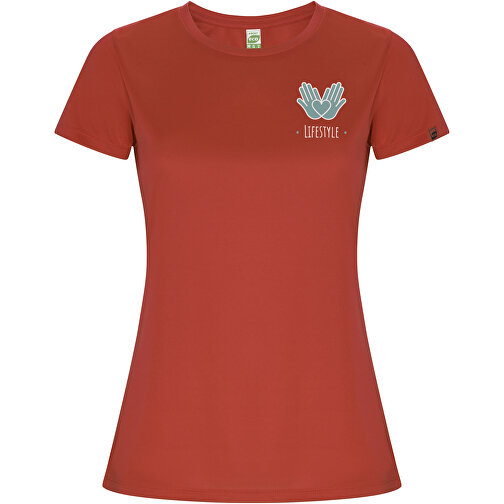 Imola Sport T-Shirt Für Damen , rot, Interlock Strick 50% Recyceltes Polyester, 50% Polyester, 135 g/m2, L, , Bild 2