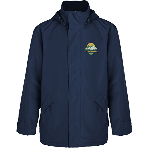 Europa Isolierte Jacke Unisex , navy blue, Woven 100% Polyester, 400 g/m2, Lining, Woven 100% Polyester, L, , Bild 2