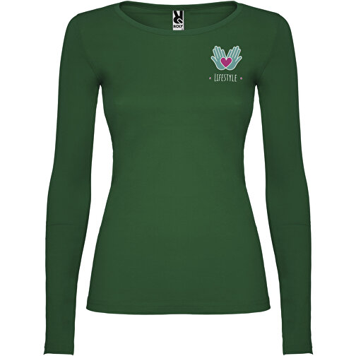 Extreme Langarmshirt Für Damen , dunkelgrün, Single jersey Strick 100% Baumwolle, 160 g/m2, 2XL, , Bild 2