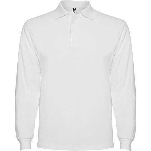Estrella Langarm Poloshirt Für Herren , weiß, Piqué Strick 100% Baumwolle, 220 g/m2, 2XL, , Bild 1