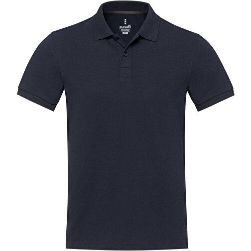 Emerald Polo Unisex Aus Recyceltem Material , navy, Piqué Strick 50% Recyclingbaumwolle, 50% Recyceltes Polyester, 200 g/m2, M, , Bild 3