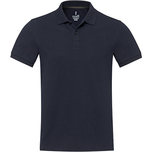 Emerald Aware™ Polo Unisex Aus Recyceltem Material , navy, Piqué Strick 50% Recyclingbaumwolle, 50% Recyceltes Polyester, 200 g/m2, M, , Bild 3