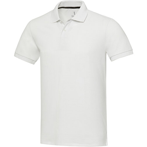 Emerald Polo Unisex Aus Recyceltem Material , weiß, Piqué Strick 50% Recyclingbaumwolle, 50% Recyceltes Polyester, 200 g/m2, XS, , Bild 1