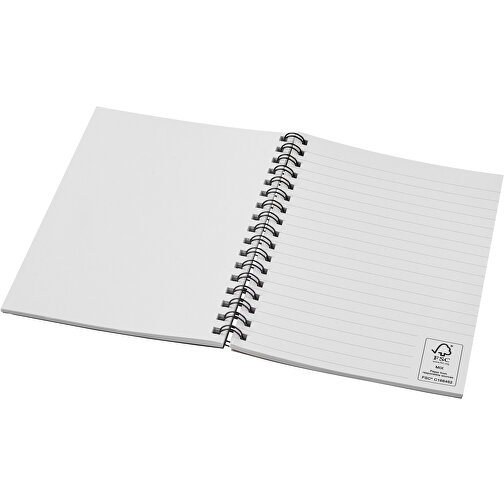 Desk-Mate® A6 Farbiges Recyceltes Notizbuch Mit Spiralbindung , dunkelblau, Recyceltes Papier, Karton, 14,80cm x 0,50cm x 10,50cm (Länge x Höhe x Breite), Bild 4