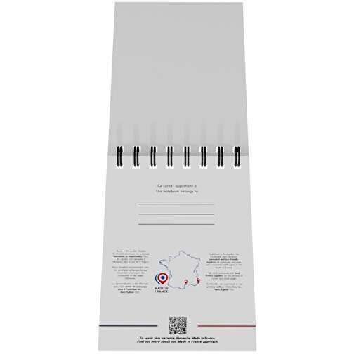 EcoNotebook NA7 Wiederverwendbares Notizbuch Mit Standardcover , weiß, Recyceltes Papier, Recycelter Karton, Metall, 19,00cm x 14,50cm (Länge x Breite), Bild 4