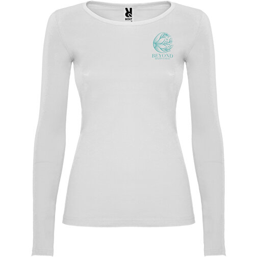 Extreme Langarmshirt Für Damen , weiß, Single jersey Strick 100% Baumwolle, 160 g/m2, 2XL, , Bild 2