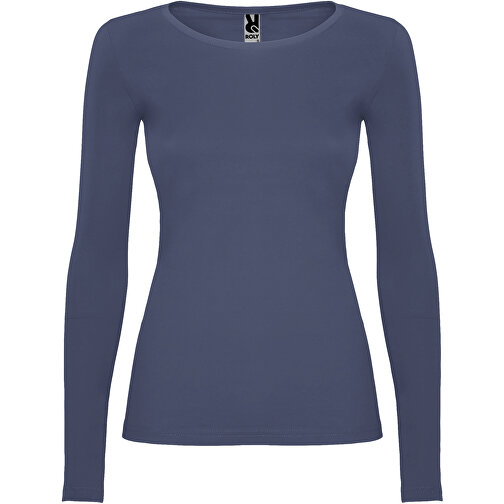 Extreme Langarmshirt Für Damen , blue denim, Single jersey Strick 100% Baumwolle, 160 g/m2, M, , Bild 1