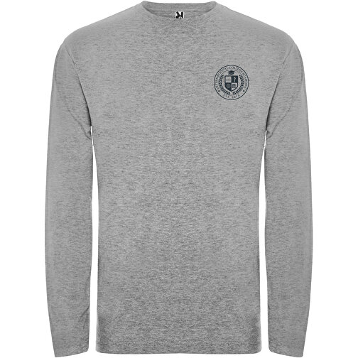 Extreme Langarmshirt Für Herren , marl grey, Single jersey Strick 85% Baumwolle, 15% Viskose, 160 g/m2, M, , Bild 2