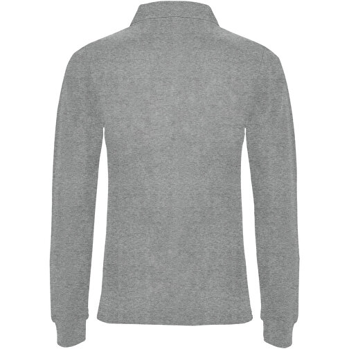 Estrella Langarm Poloshirt Für Damen , marl grey, Piqué Strick 100% Baumwolle, 220 g/m2, 3XL, , Bild 3