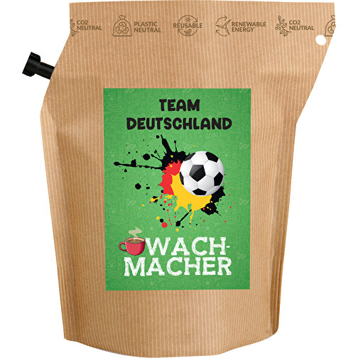EM-lagkaffe til oppvåkning, gjenbrukbar pose med Fairtrade-kaffe, til fotball-EM-laget Tyskland, Bilde 1