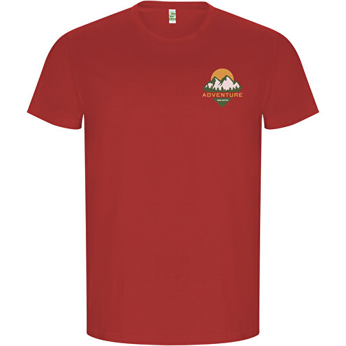Golden T-Shirt Für Herren , rot, Single jersey Strick 100% Bio Baumwolle, 160 g/m2, 2XL, , Bild 2