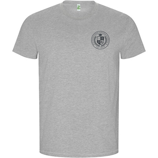 Golden T-Shirt Für Herren , marl grey, Single jersey Strick 100% Bio Baumwolle, 160 g/m2, XL, , Bild 2