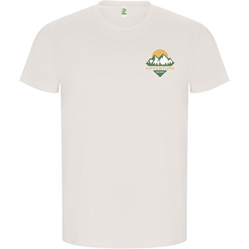 Golden T-Shirt Für Herren , vintage white, Single jersey Strick 100% Bio Baumwolle, 160 g/m2, M, , Bild 2