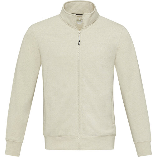 Maglione unisex in tessuto riciclato a cerniera intera Galena, Immagine 3