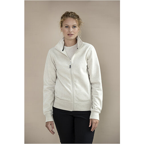 Galena Sweatjacke Aus Recyceltem Material Unisex , oatmeal, Strick 50% Recyclingbaumwolle, 50% Recyceltes Polyester, 320 g/m2, L, , Bild 8