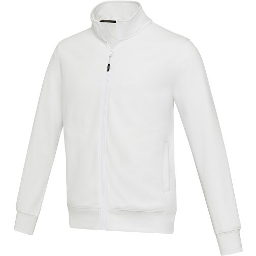 Galena Sweatjacke Aus Recyceltem Material Unisex , weiss, Strick 50% Recyclingbaumwolle, 50% Recyceltes Polyester, 320 g/m2, L, , Bild 1