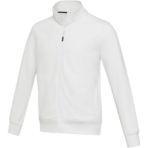 Galena Sweatjacke Aus Recyceltem Material Unisex , weiß, Strick 50% Recyclingbaumwolle, 50% Recyceltes Polyester, 320 g/m2, L, , Bild 1