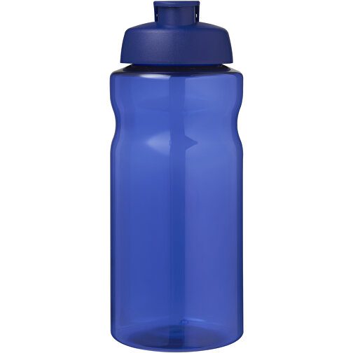 H2O Active® Eco Big Base 1L Sportflasche Mit Klappdeckel , blau, PCR Kunststoff, PP Kunststoff, 22,10cm (Höhe), Bild 3