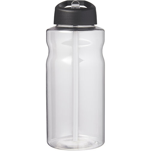 H2O Active® Big Base 1L Sportflasche Mit Ausgussdeckel , schwarz, PET Kunststoff, 72% PP Kunststoff, 17% SAN Kunststoff, 11% PE Kunststoff, 21,80cm (Höhe), Bild 3