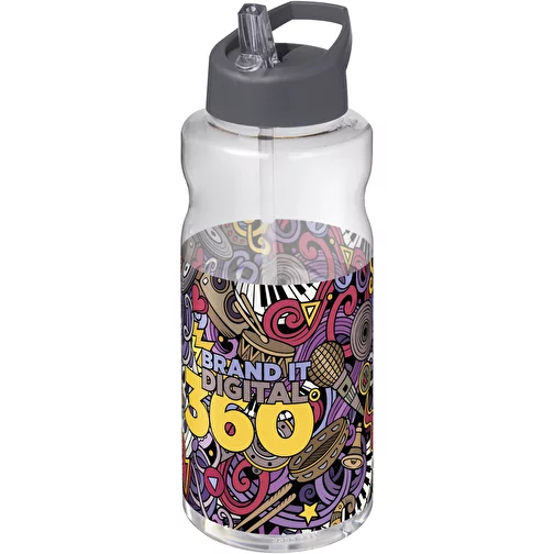 Bouteille de sport H2O Active® Big Base de 1 litre avec couvercle à bec verseur, Image 2